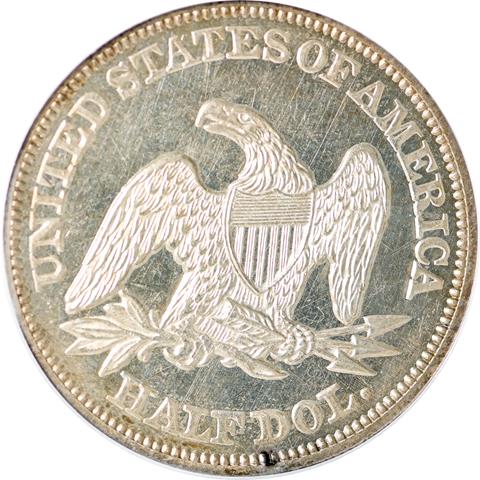 Picture of 1854 LIBERTY SEATED 50C, ARROWS PR64 