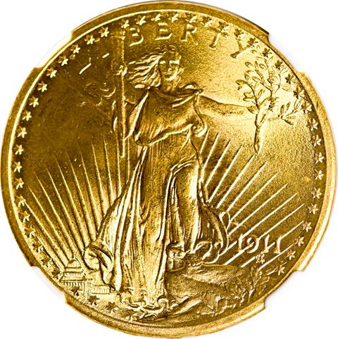 Picture of 1911 ST. GAUDENS $20 MS66 