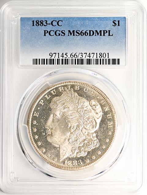 Picture of 1883-CC MORGAN S$1 MS66 DMPL