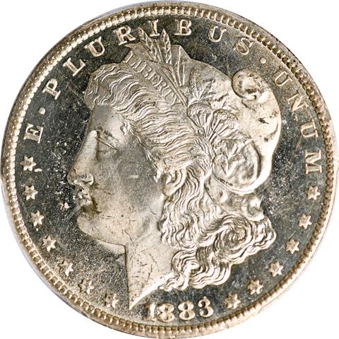 Picture of 1883-CC MORGAN S$1 MS66 DMPL