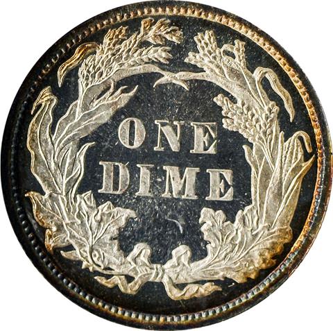 Picture of 1886 LIBERTY SEATED 10C PR68 Cameo