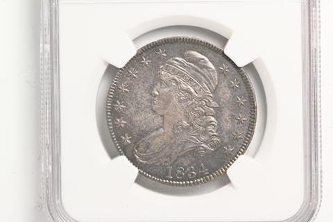 Picture of 1834 CAPPED BUST 50C, LARGE DATE, SMALL LETTERS MS65 