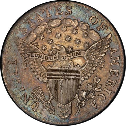 Picture of 1804 DRAPED BUST 10C, 14 STARS REVERSE AU53 