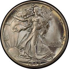 Picture of 1942-S WALKING LIBERTY 50C MS67 