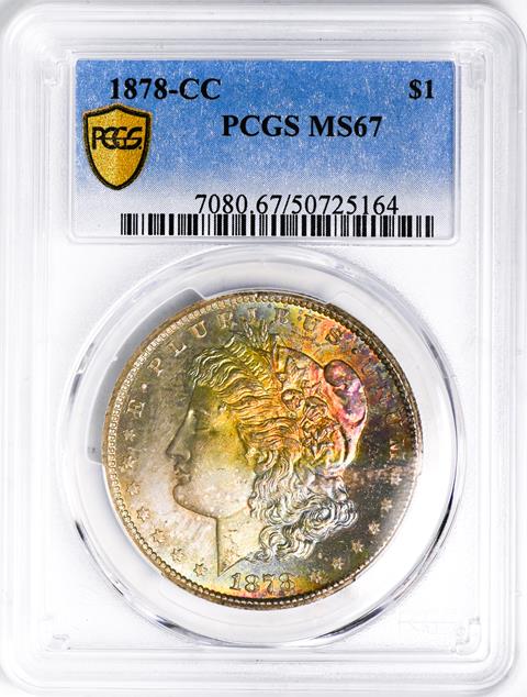 Picture of 1878-CC MORGAN S$1 MS67 