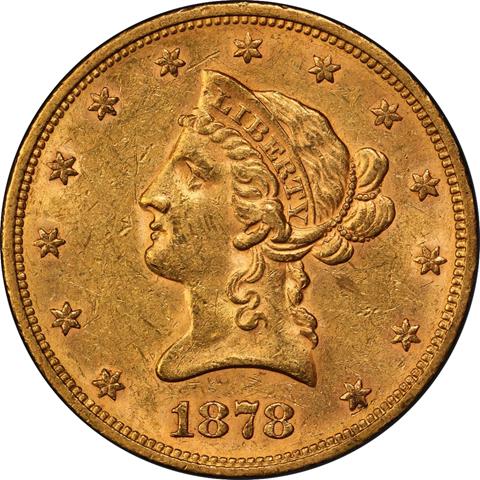 Picture of 1878-S LIBERTY HEAD $10 MS61 