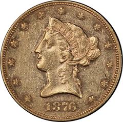 Picture of 1876 LIBERTY HEAD $10 AU58 