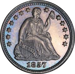 Picture of 1857 LIBERTY SEATED H10C PR66 