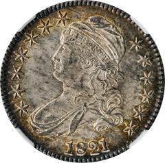 Picture of 1821 CAPPED BUST 50C MS64+ 