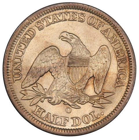 Picture of 1847-O LIBERTY SEATED 50C, NO MOTTO MS64+ 