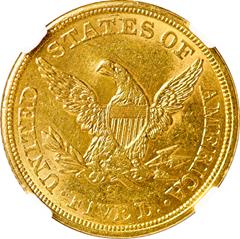 Picture of 1865-S LIBERTY $5 MS60 