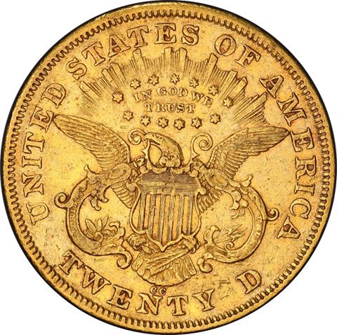 Picture of 1871-CC LIBERTY HEAD $20 XF45 