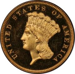 Picture of 1864 INDIAN PRINCESS $3 PR65+ Deep Cameo