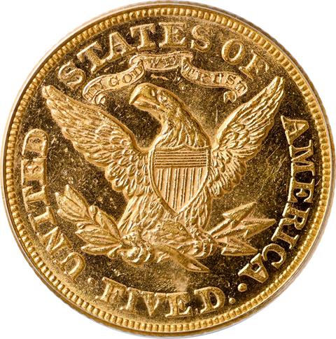 Picture of 1877 LIBERTY $5 MS62 Proof Like