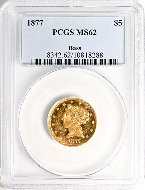 Picture of 1877 LIBERTY $5 MS62 Proof Like