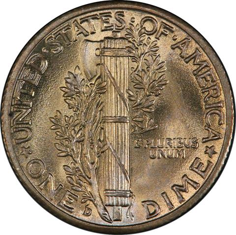 Picture of 1942/1-D MERCURY 10C MS65+ Full Bands