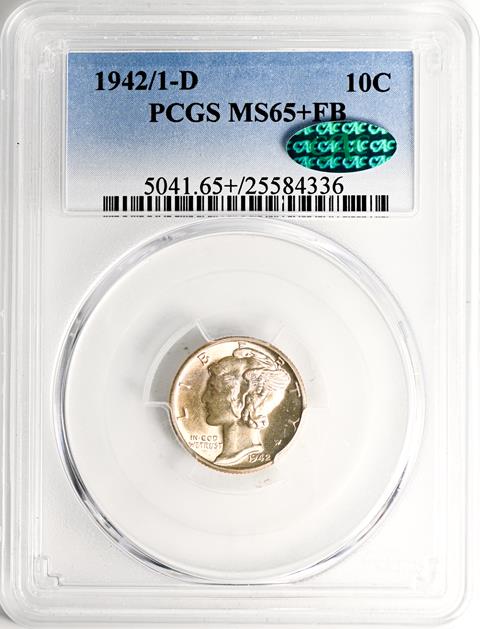 Picture of 1942/1-D MERCURY 10C MS65+ Full Bands