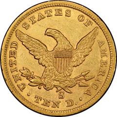 Picture of 1859-S LIBERTY HEAD $10 AU55 