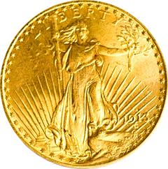 Picture of 1913-S ST. GAUDENS $20 MS65 