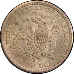 Picture of 1872-S LIBERTY SEATED 25C, MOTTO MS64 