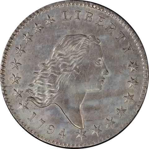 Picture of 1794 FLOWING HAIR 50C AU58 