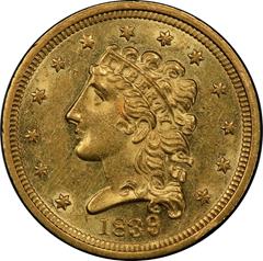 Picture of 1839 CLASSIC HEAD $2.5 MS61 