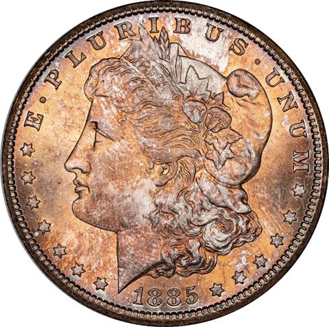 Picture of 1885-CC MORGAN S$1 MS67+ 