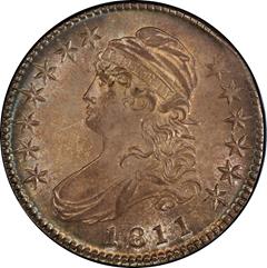 Picture of 1811 CAPPED BUST 50C, SMALL 8 MS66+ 