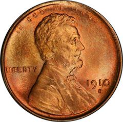 Picture of 1910-S LINCOLN BRONZE 1C MS67+ Red