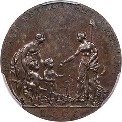 Picture of 1796 MYDDELTON TOKEN PR65 Brown