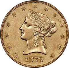 Picture of 1879-CC LIBERTY HEAD $10 AU53 