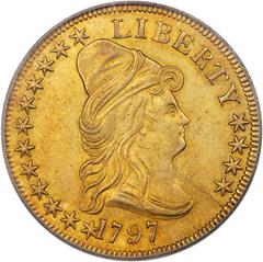 Picture of 1797 DRAPED BUST $10, SMALL EAGLE AU58 