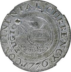 Picture of 1776 CURRENCY, PEWTER $1 MS64 