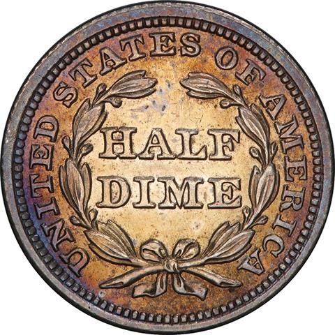 Picture of 1844 LIBERTY SEATED H10C PR63 