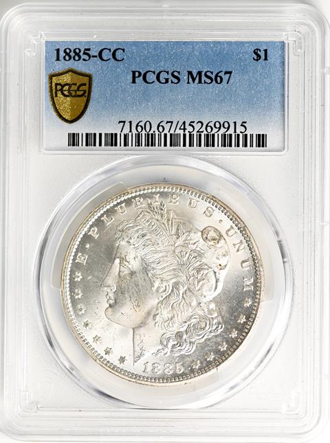 Picture of 1885-CC MORGAN S$1 MS67 