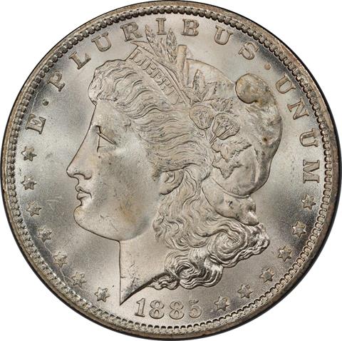 Picture of 1885-CC MORGAN S$1 MS67 