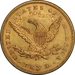 Picture of 1877-S LIBERTY HEAD $10 AU58 