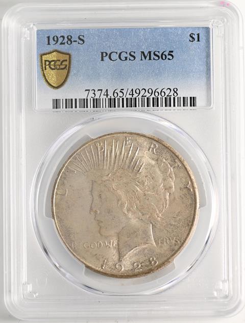 Picture of 1928-S PEACE $1 MS65 