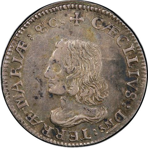 Picture of MARYLAND LORD BALTIMORE 6PENCE AU53 