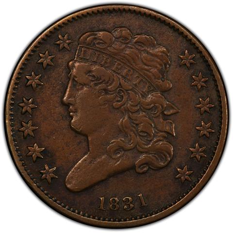 Picture of 1831 CLASSIC HEAD 1/2C XF45 Brown