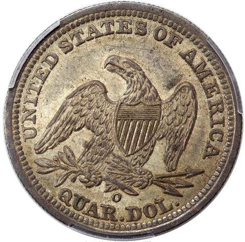 Picture of 1842-O LIBERTY SEATED 25C, SMALL DATE MS62+ 