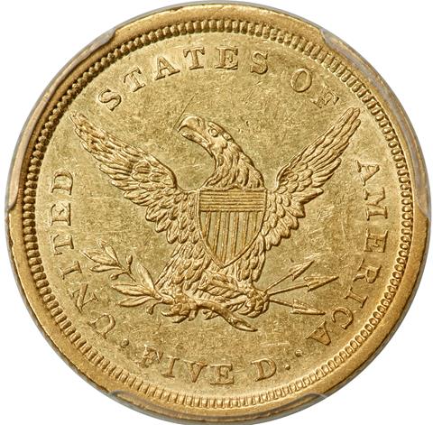 Picture of 1839-D LIBERTY $5 MS60 