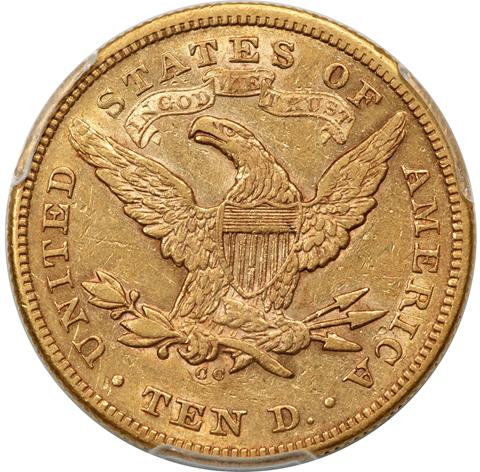 Picture of 1871-CC LIBERTY HEAD $10 AU53 