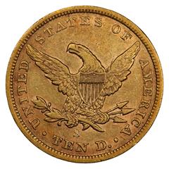 Picture of 1864-S LIBERTY HEAD $10 XF45 