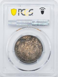 Picture of 1846 LIBERTY SEATED 50C, 6/HORIZONTAL 6 MS64+ 