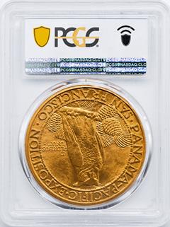 Picture of 1915-S GOLD $50, PAN-PAC ROUND MS65 